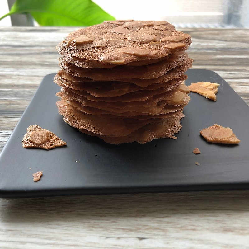 Almond tile original cocoa flavor afternoon tea snack graduation gift - Handmade Cookies - Fresh Ingredients 
