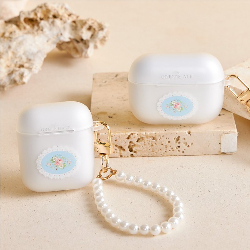 GreenGate聯名蕾絲花箋迷霧系列AirPods保護套 - AirPods/耳機保護套 - 塑膠 多色