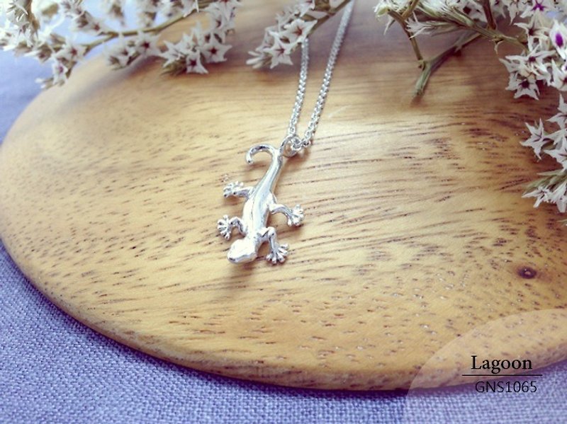 Wonderful series [symbol] sterling silver necklace GNS1065 Hand for Boys necklace. Necklace girls - สร้อยคอ - โลหะ สีเทา