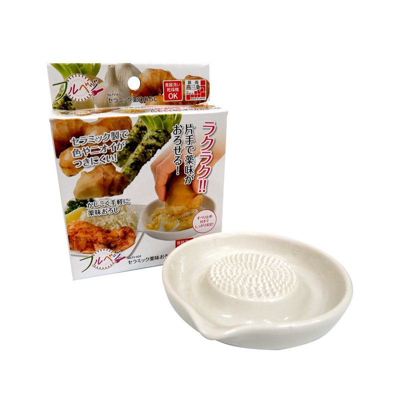 【日本下村工業Shimomura】陶瓷磨泥器小FV-650 - 廚具 - 瓷 白色