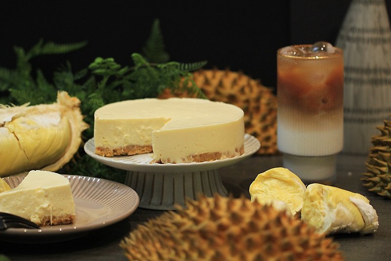 Durian raw cheese cake/6 inches - อาหารเสริมและผลิตภัณฑ์สุขภาพ - อาหารสด สีเหลือง