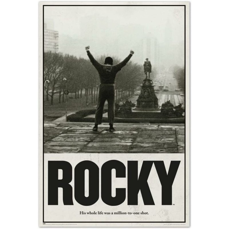 【Rocky】Classic movie poster/Rocky - Posters - Paper Gray