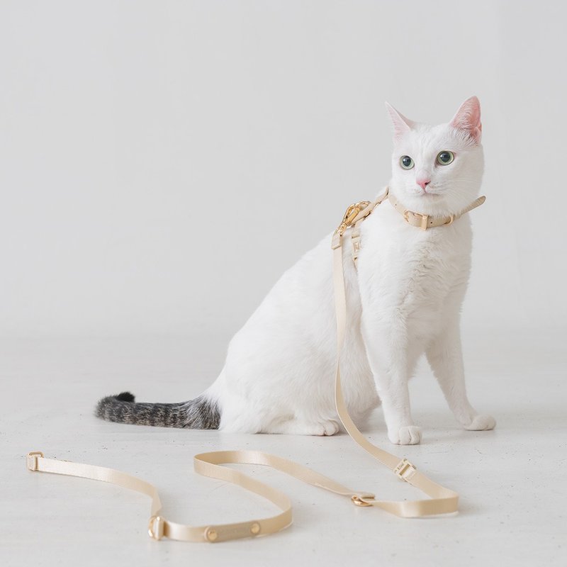 【Pawlaneta】Infinitas Roaming Adjustable Pet Leash - ปลอกคอ - ไนลอน สีกากี