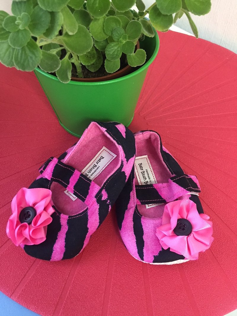 Fashion baby party group D (school cloth shoes + headband) - Baby Shoes - Cotton & Hemp Multicolor
