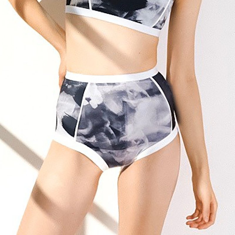 (ขายแยกชิ้น)กางเกงว่ายน้ำเอวสูง/รุ่นPrimary highwaist bottom–ลายหมึกจีนดำ035CINK - ชุดว่ายน้ำผู้หญิง - เส้นใยสังเคราะห์ หลากหลายสี