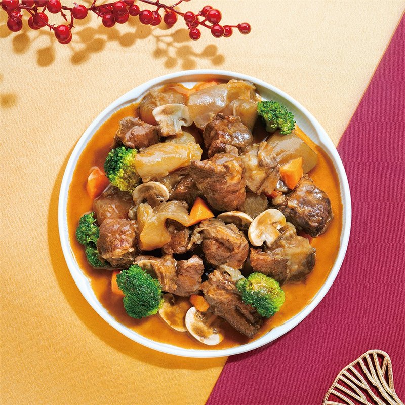 【十味観】十味観 赤ワイン煮込みWビーフ 600g×2 おせち料理に必須/家族団らんのおせち - 台湾B級グルメ - 紙 レッド