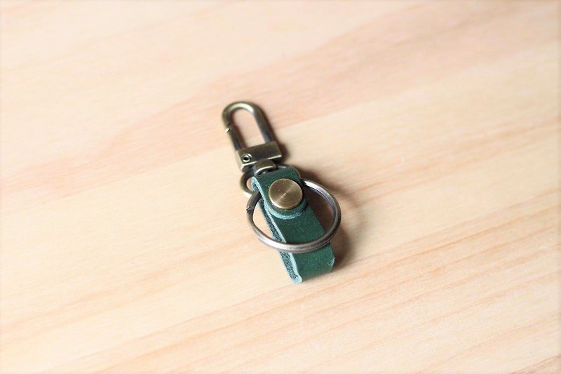 Gogoro Leather Keychain | Jungle Green - ที่ห้อยกุญแจ - หนังแท้ สีเขียว