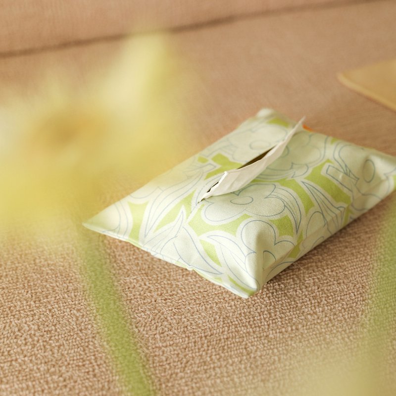 moün | The Secret Garden | Floral Print Cotton Tissue Tissue Box Tissue Cover - Tissue Boxes - Cotton & Hemp 