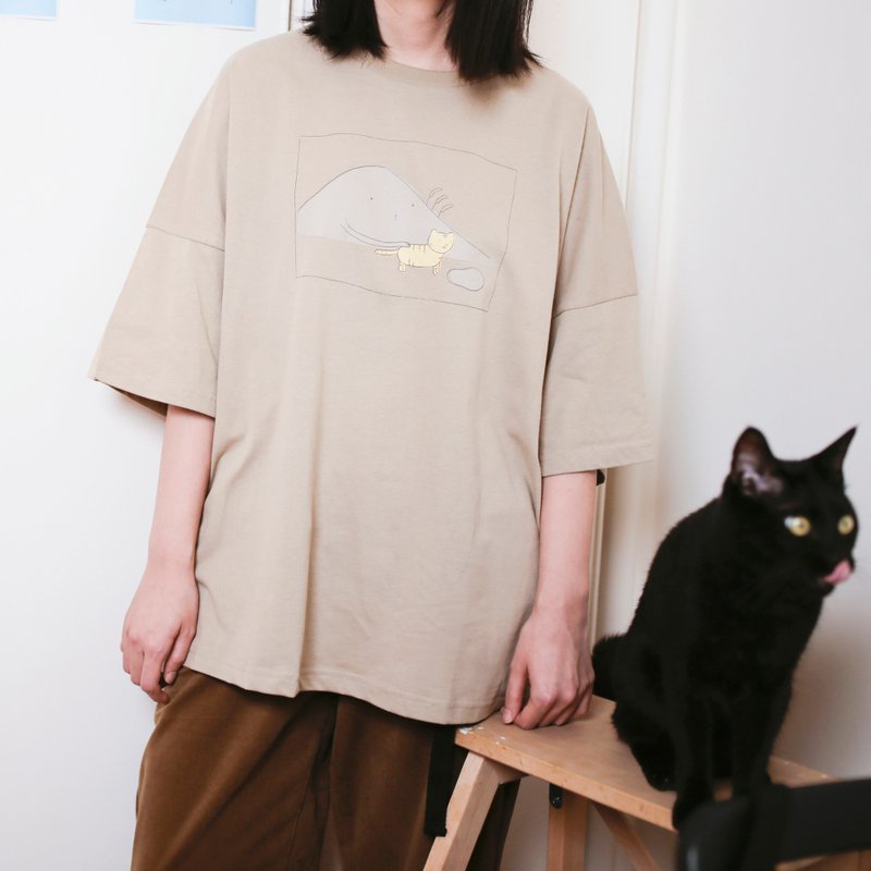 養老虎的山 t-shirt - 女 T 恤 - 棉．麻 多色
