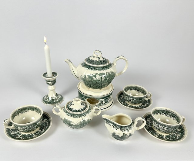 Villeroy&Boch　ブルゲンラント　アイビーコーヒーポットおまとめ ビレロイ ボッホ ブルゲンラント コーヒー ティーセット 磁器製