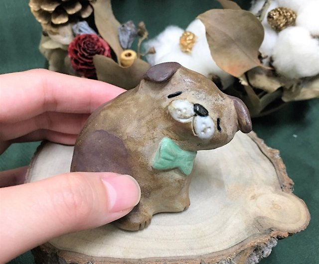 返品?交換対象商品 ヴィンテージ 犬の親子陶器 置物 装飾品 vintage ...