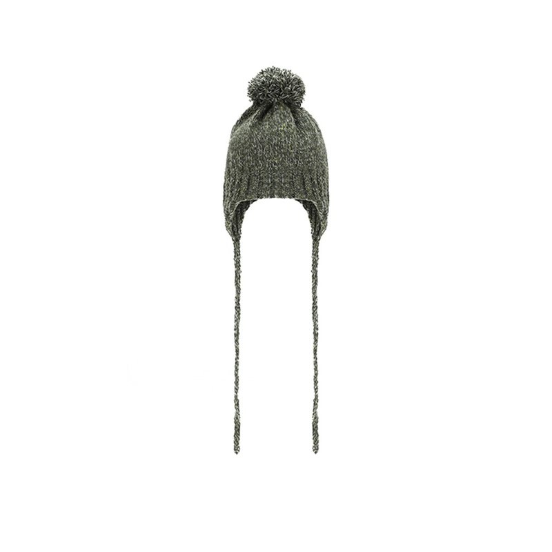 【ISW】Xinxinjie Knitted Brimless Flying Hat-Alpine Green Designer Brand - หมวก - ขนแกะ สีเขียว