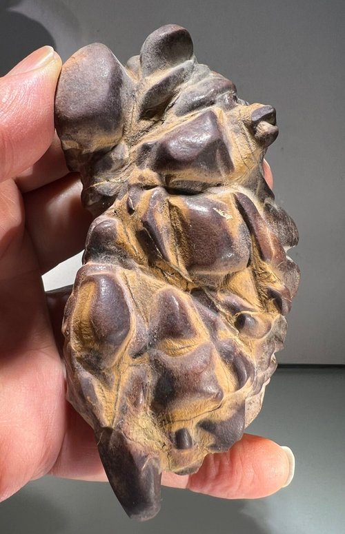旧家より 中国美術 翡翠彫刻 亀 置物 290.5g 香炉? 玉石 和田玉