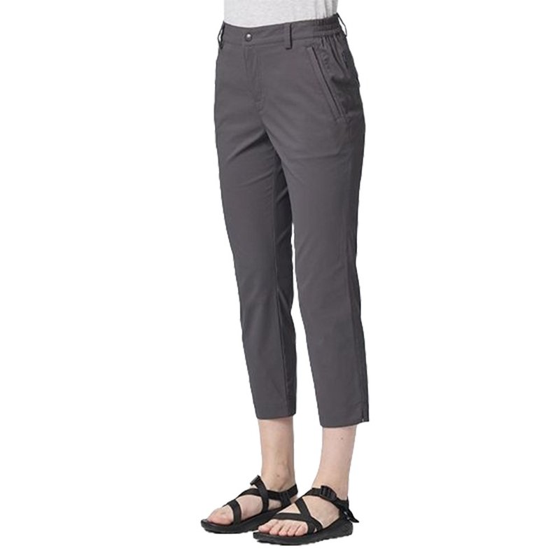 [Wildland] Elastic solid point anti-UV cropped pants 0B21333-149 twilight gray - กางเกงขายาว - เส้นใยสังเคราะห์ สีเทา