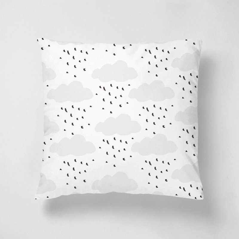Drizzle | 40*40 Pillow - หมอน - เส้นใยสังเคราะห์ สีเทา