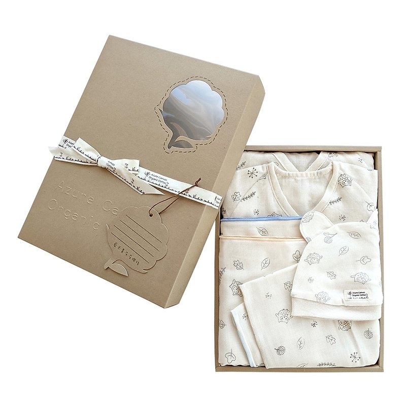 Organic Cotton Owl Miyue Gift Box 2022 Gold Medal Gift Practical Reward - Baby Gift Sets - Cotton & Hemp 