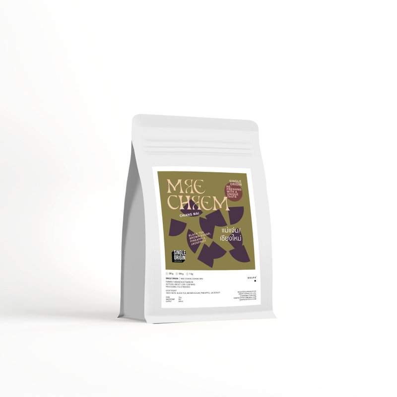 GRAPH | เมล็ดกาแฟ SINGLE ORIGIN - MEA CHAEM 500g. - 咖啡/咖啡豆 - 其他材質 