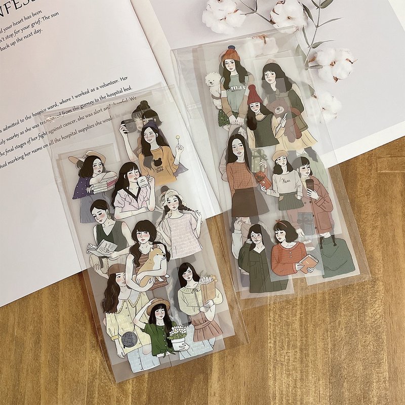 分裝 / 女孩紙膠帶 PET膠帶 / 共10款 / 全館2 - 紙膠帶/和紙/PET - 塑膠 
