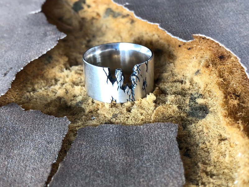 不完美戒指 Imperfect Ring - 戒指 - 純銀 銀色