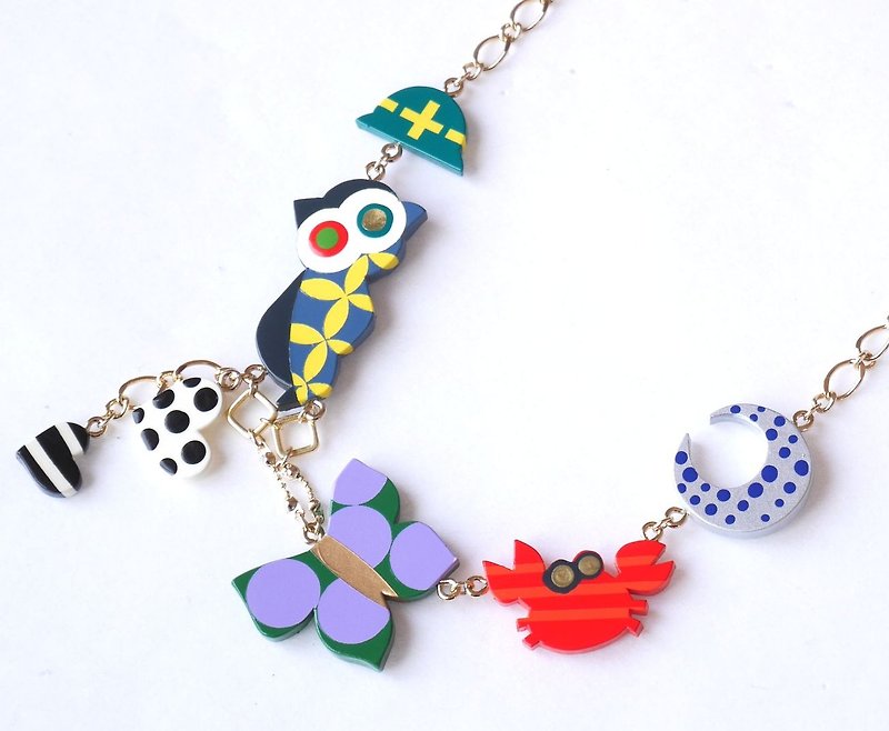 Go out   necklace - Necklaces - Plastic Multicolor