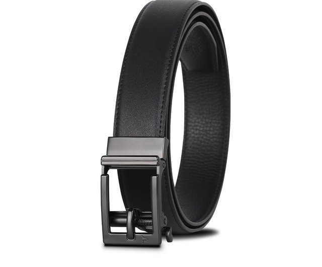 Real Genuine Leather Belt Women Buckle Belt Black Belt Gift 