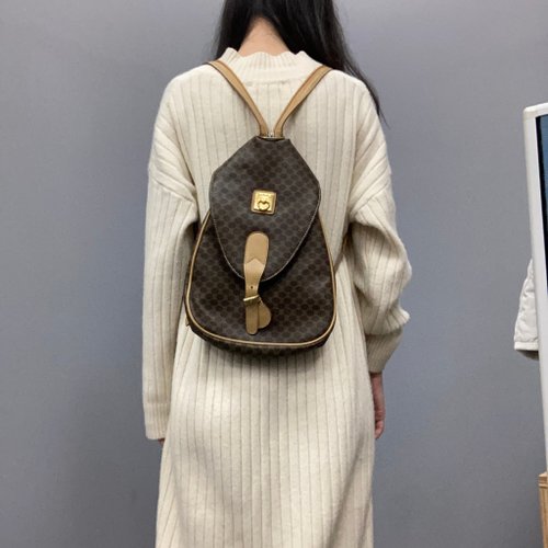 Celine Classic Presbyopia Print Rare Backpack Zipper Design