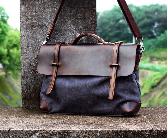 Handmade leather 2025 messenger bags