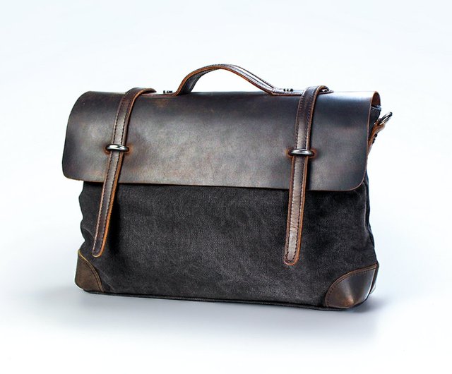 Canvas messenger deals laptop bag