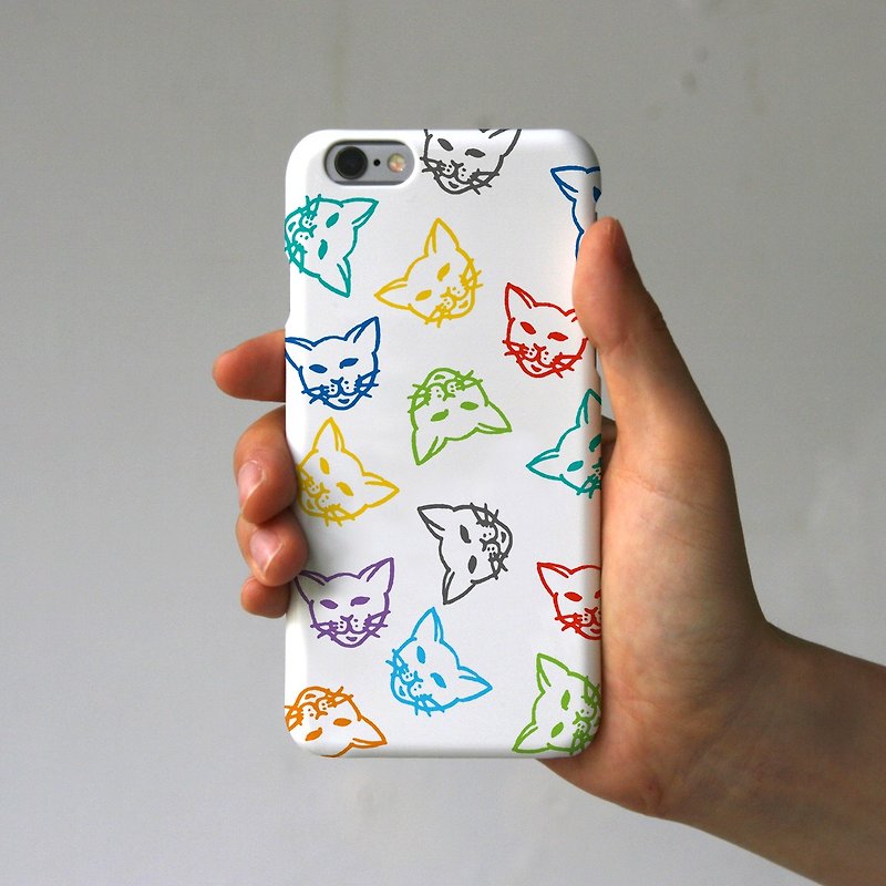 iPhone case colorful cat - Phone Cases - Plastic Multicolor