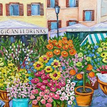 花の絵静物画キャンバスに油絵酒の花の絵装飾 - ショップ Gala
