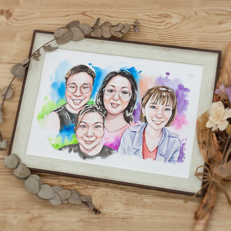 【Portrait of Ethan】-Four portraits (7 inches/photo frame sold separately) - Wedding Invitations - Paper White