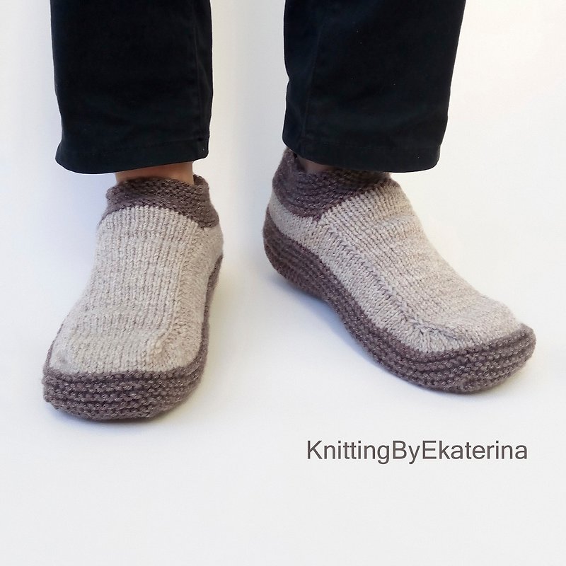 羊毛 拖鞋 - Mens Slipper Socks Mens Knit Slippers Knitted Slippers Travel Fathers Day Gift