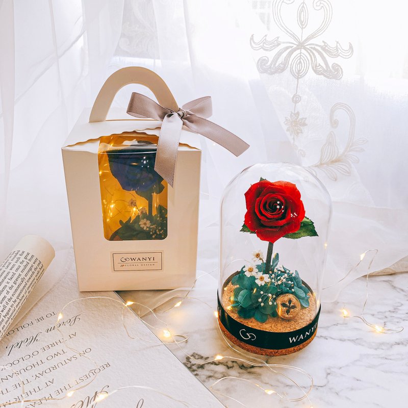 小王子的永生玫瑰玻璃罩 乾燥花 求婚 結婚 手作課程 一人成班 - 植栽/花藝 - 植物．花 