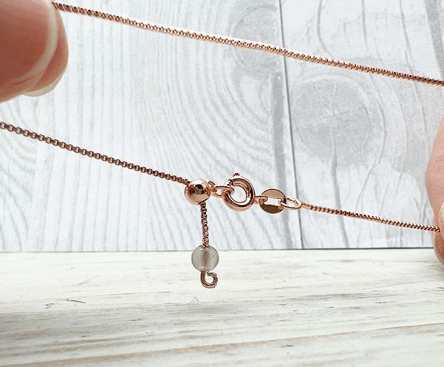 6PCS Bulk Rose Gold Thin Cable Chains Necklace 1mm Algeria