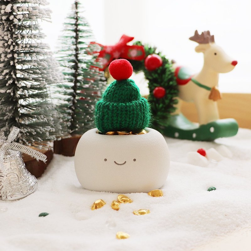 聖誕限定 I 預購 I 笑笑 小久淘 金飯丸 I 水泥器皿 (附包裝) - 擺飾/家飾品 - 其他材質 紅色