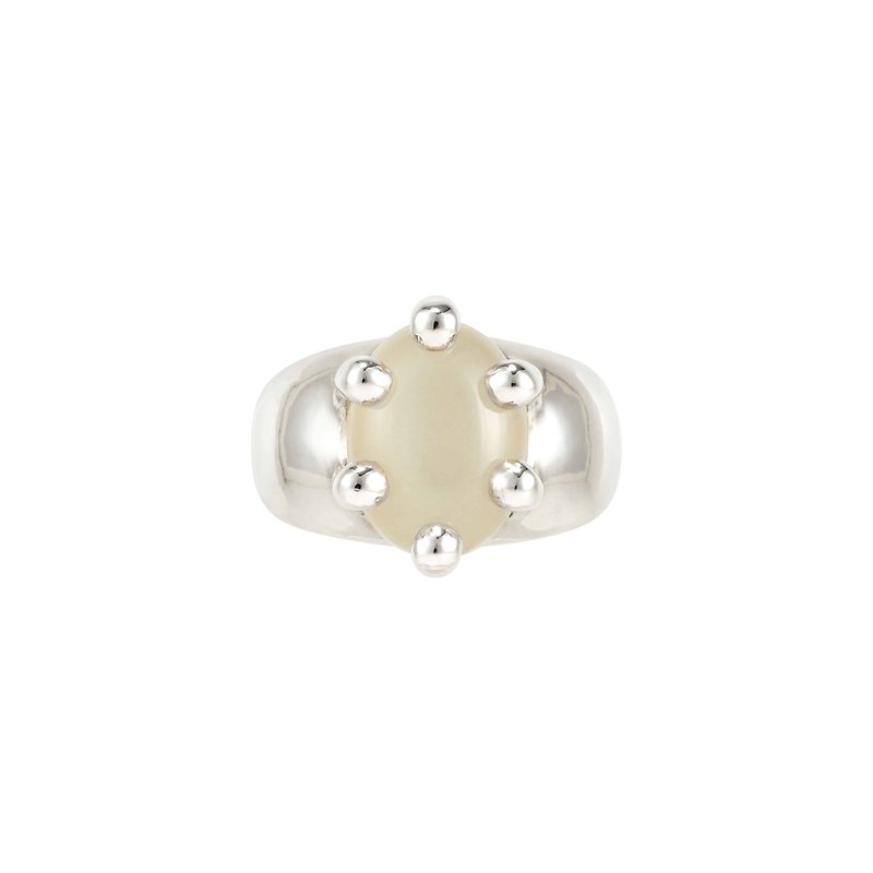 haime big puff ring (gemstone) original silver - 戒指 - 純銀 多色