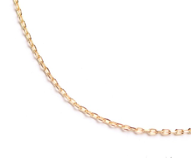 Made in Japan] K18YG (18K yellow gold) Necklace Azuki chain (total