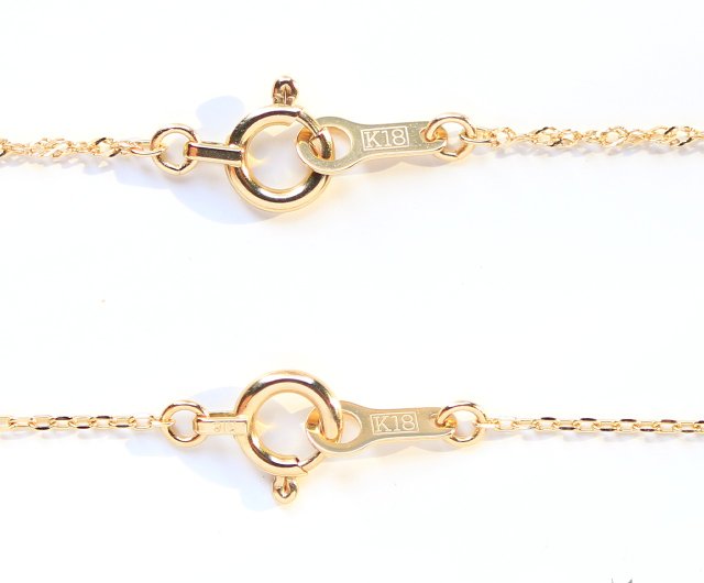 Made in Japan] K18YG (18K yellow gold) Necklace Azuki chain (total