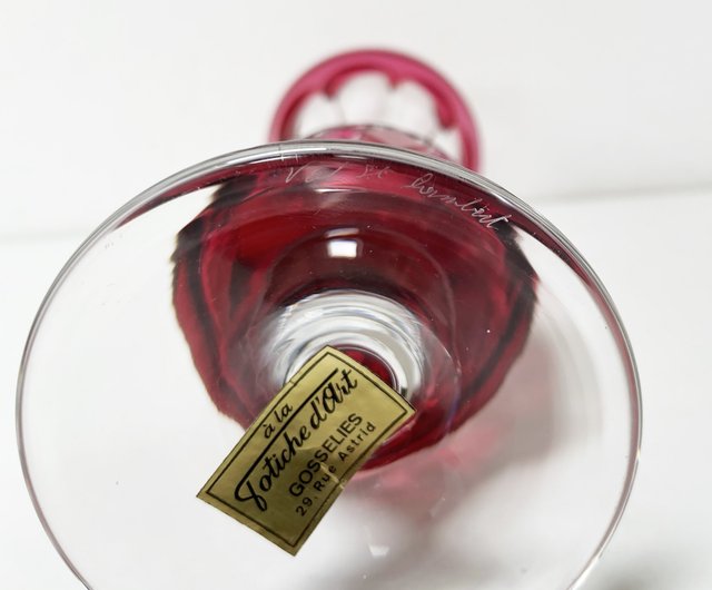 ベルギー王室御用達　val saint lambert　クリスタルガラス花瓶 Val Saint Lambert - ベルギーのクリスタル花瓶 - ショップ