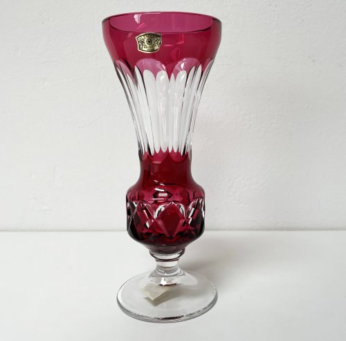 ベルギー王室御用達　val saint lambert　クリスタルガラス花瓶 Val Saint Lambert - ベルギーのクリスタル花瓶 - ショップ