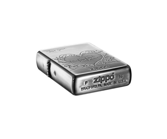 ZIPPO Official Flagship Store] Heart has a place (silver