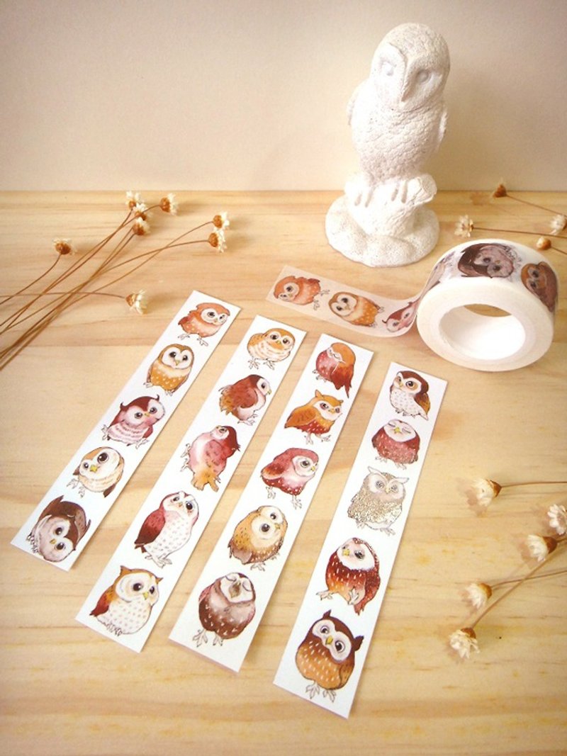 Owl paper tape - มาสกิ้งเทป - กระดาษ หลากหลายสี