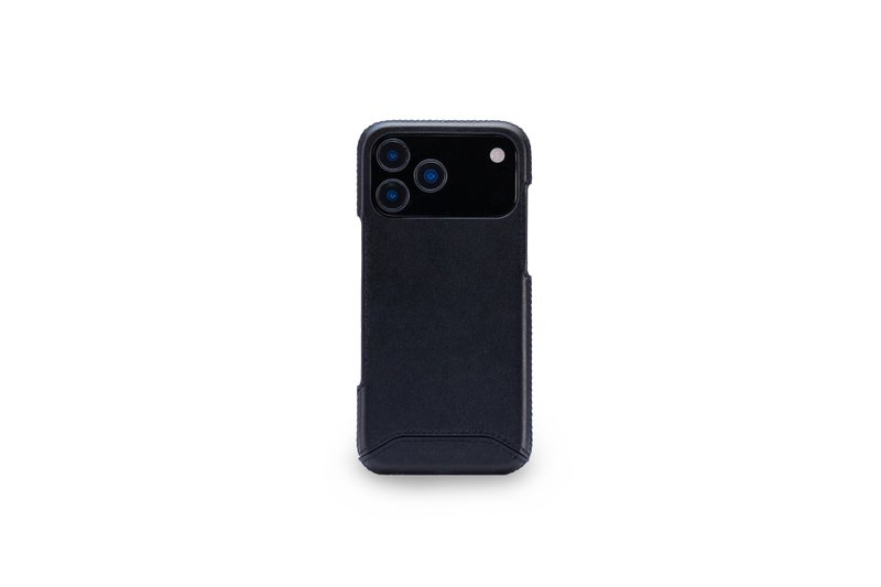 iPhone 17 Pro Max 經典系列-磁吸手機皮套-碳黑 - 手機殼/手機套 - 真皮 黑色