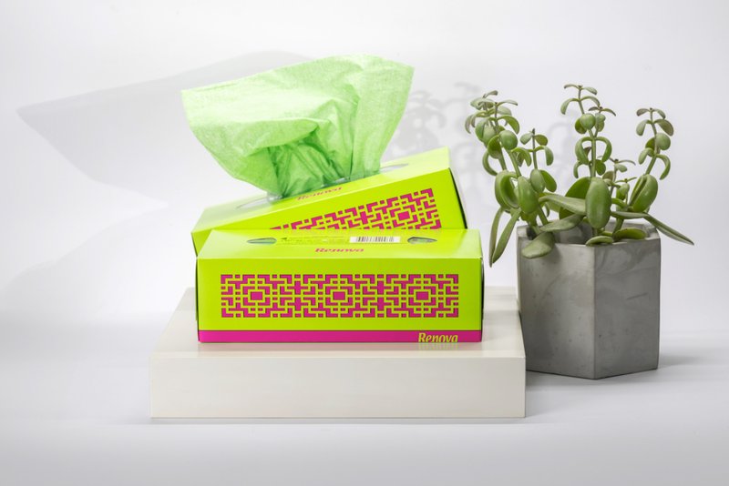 Renova removable cleaning wipes-green - Tissue Boxes - Paper Green