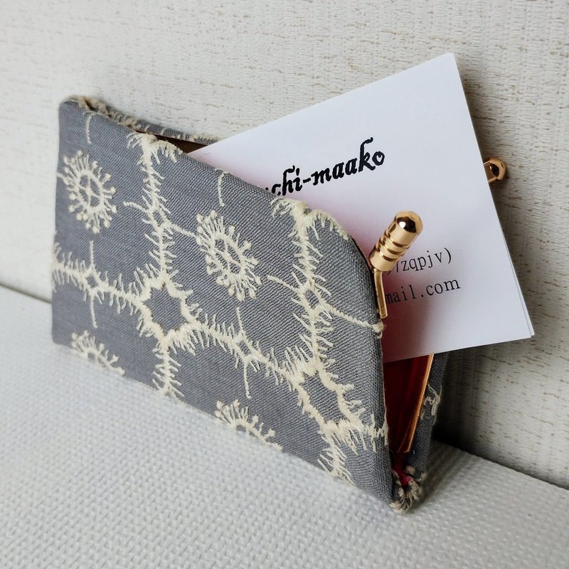 Mina Perhonen anemone business card holder - Card Holders & Cases - Cotton & Hemp Gray