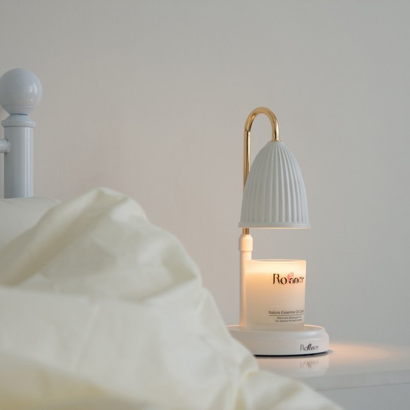 【Rofancy】Melted Wax Lamp-Elegant White - Candles & Candle Holders - Other Metals 