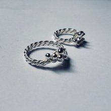 ウォータードロップリングスターリングシルバーリング、2つ注文すると15％オフ、手作り詩台南金属加工体験/文化コインは