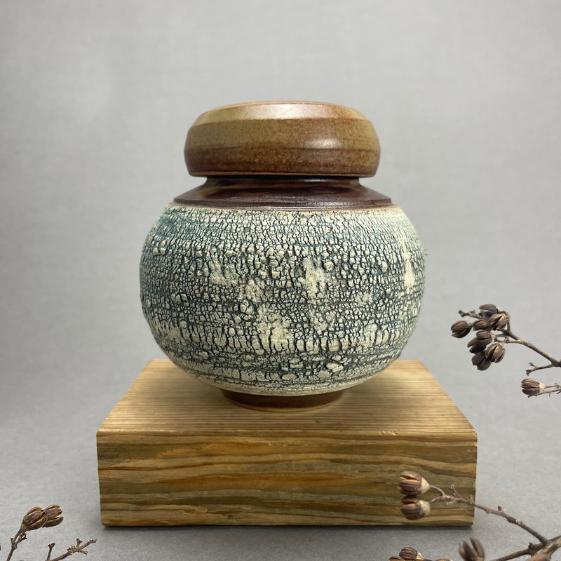 台灣【爆裂】手拉坏釉變茶甕系列04 - 茶壺/茶杯/茶具 - 陶 咖啡色