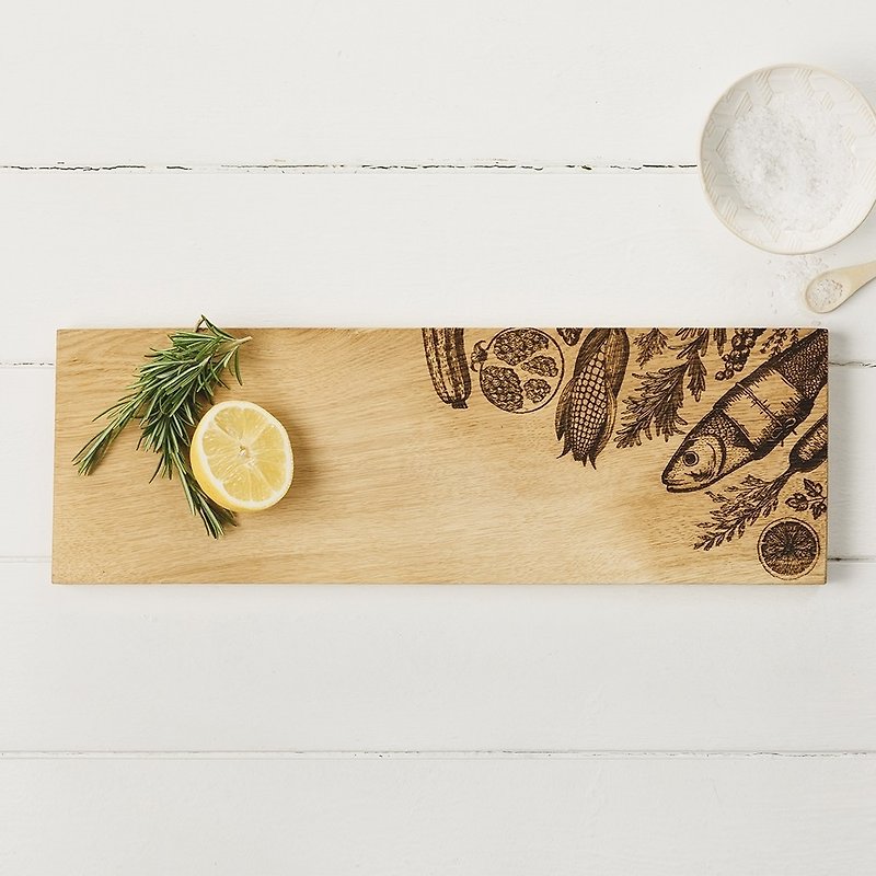 英國Scottish Oak精品餐廚實木形狀砧板/餐板/展示板(蔬菜款) - 廚具 - 木頭 咖啡色