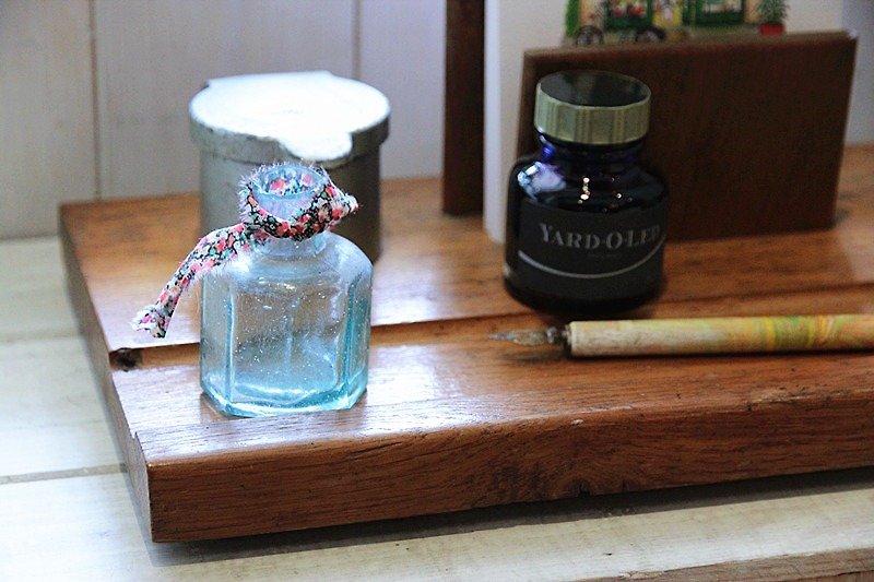 [良い日]日本の早期フェチ手吹き花瓶小さな緑 - 観葉植物 - ガラス グリーン